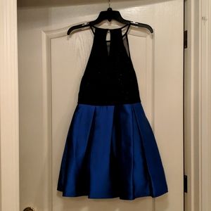 Black and blue Knee length dress
